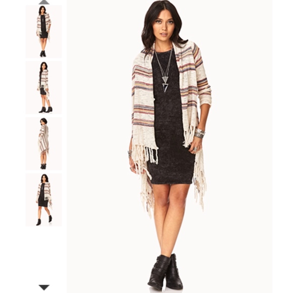 Forever 2 Striped Fringetrim Shawl 